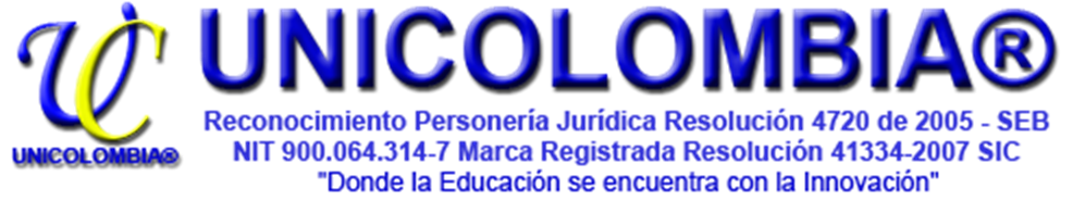 Logo institucional de UNICOLOMBIA®